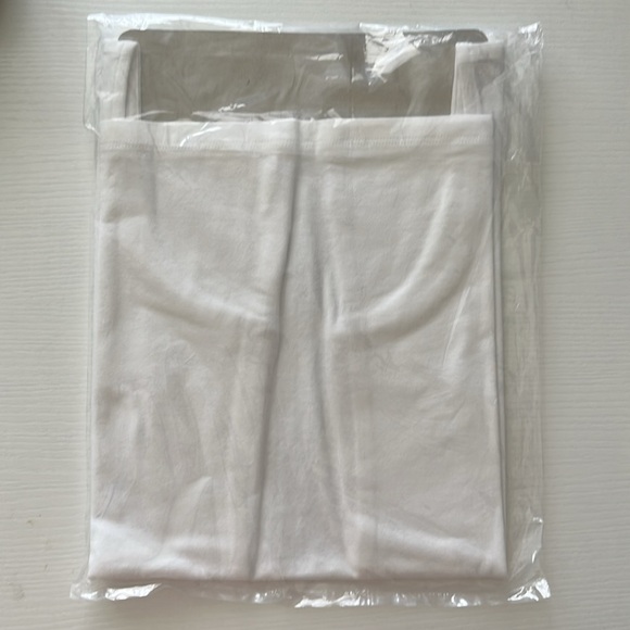 Talbots Cotton Bateau Neck Tank Tee Shirt White - Picture 4 of 4